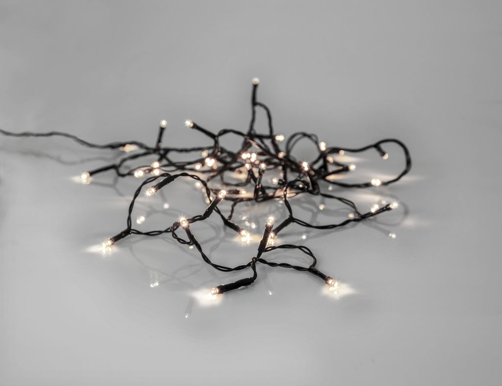 Lyskæde Crispy Ice White - 40 LED, 2,8 meter / Udendørs