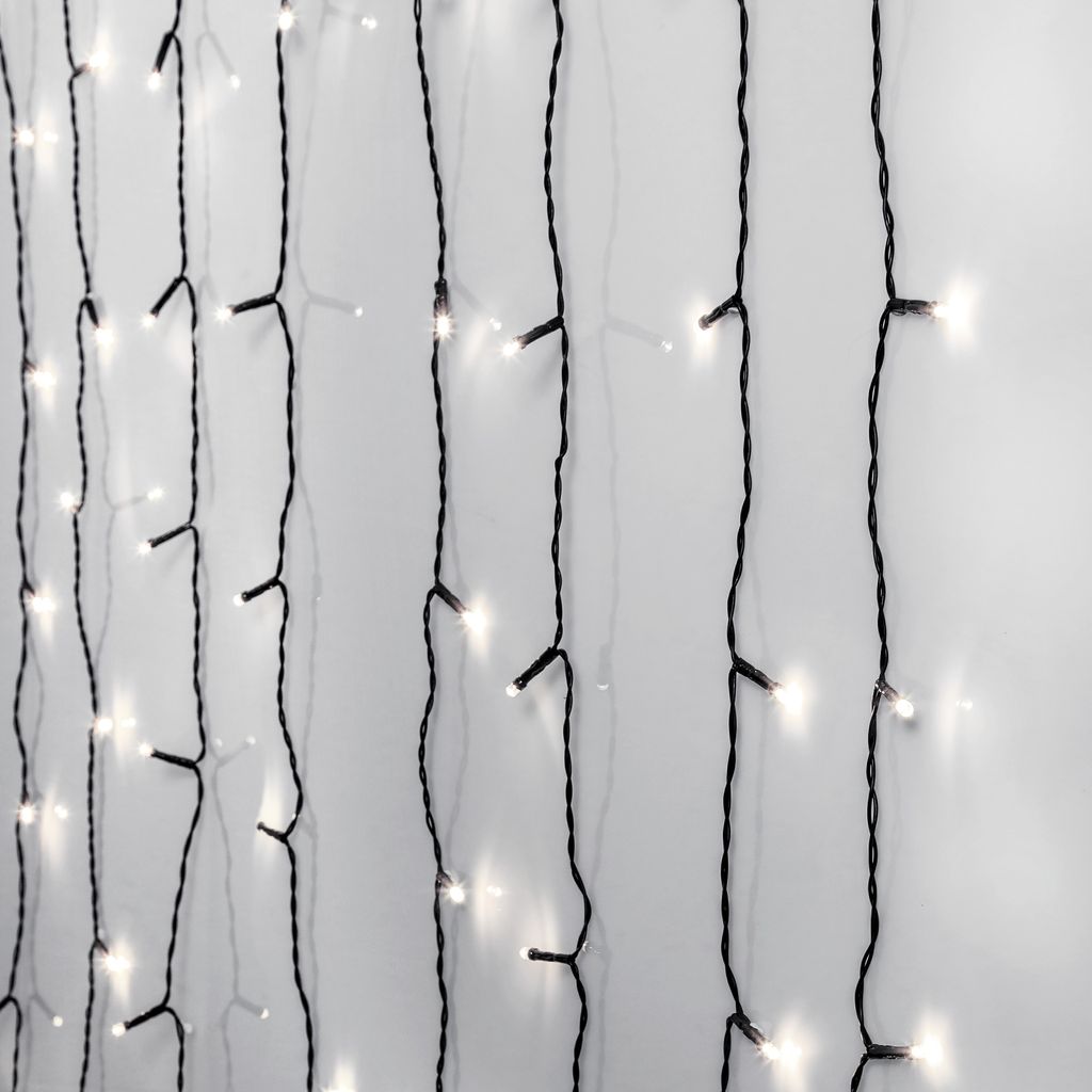 Ljusgardin Crispy Ice White - 1,3 x 2,0 m, 120 LED