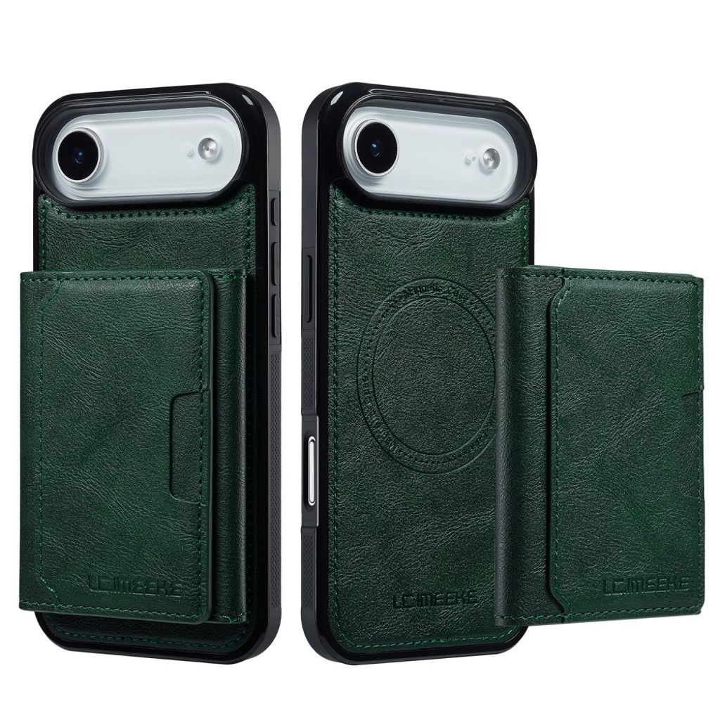 LC.IMEEKE iPhone Air Skal med plånbok - Grön