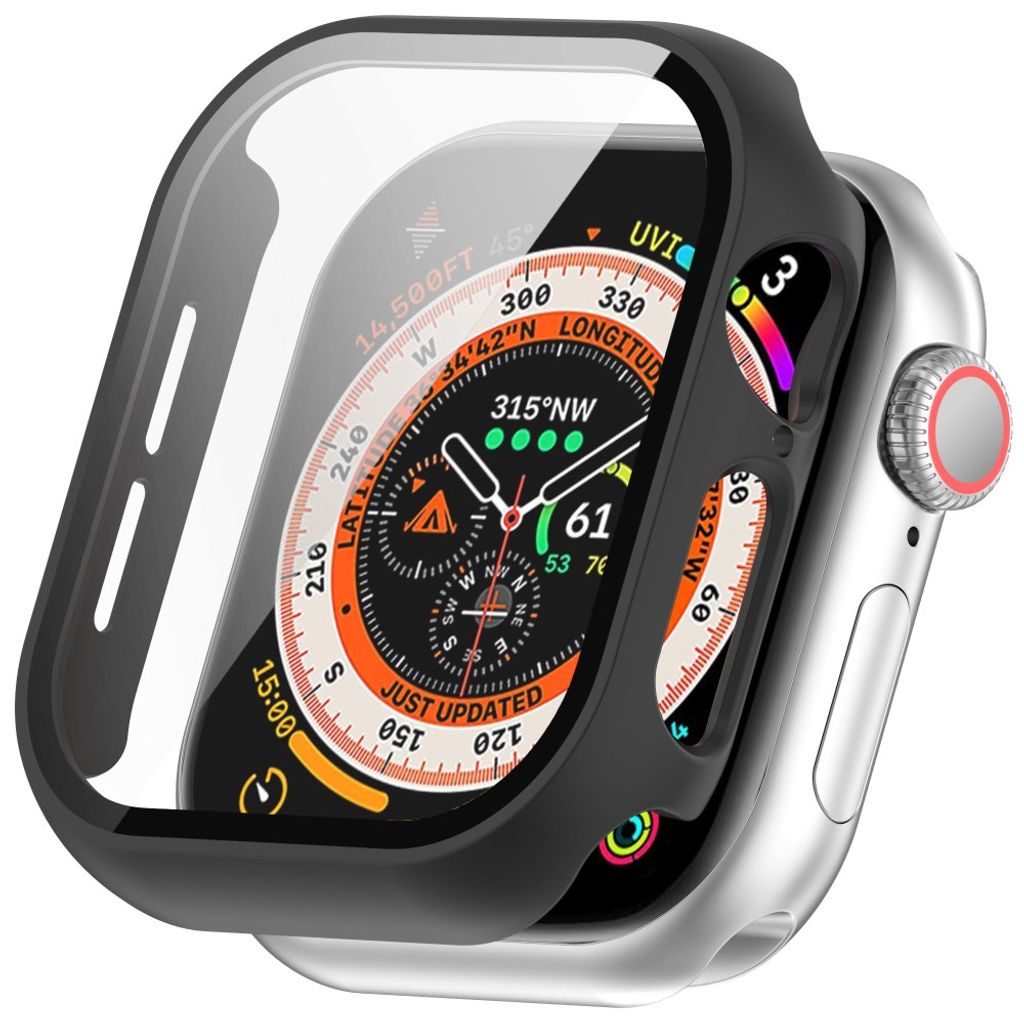 Apple Watch Series 11/10 42 mm deksel med skjermbeskytter – svart