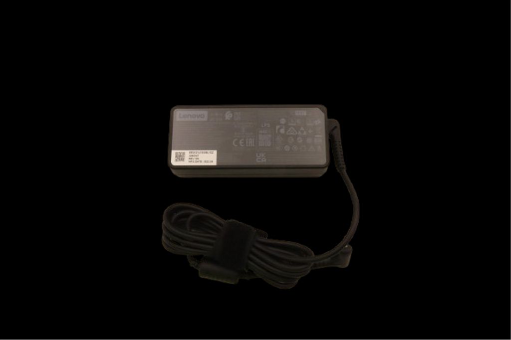 Original Lenovo AC-ADAPTER, Rund, 65W, 3P - Svart