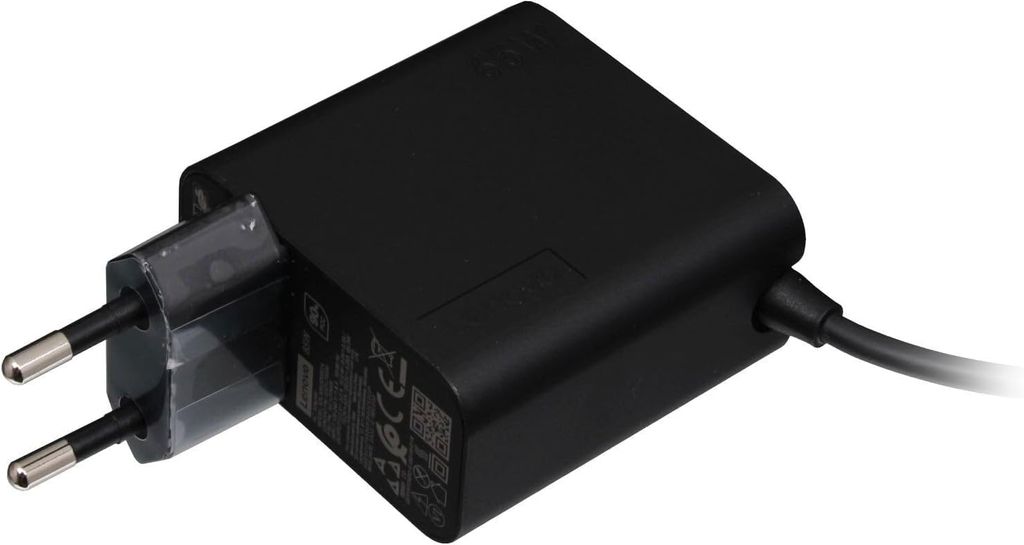 Lenovo AC ADAPTER, USB-C, 65W, 2P, EU - Black
