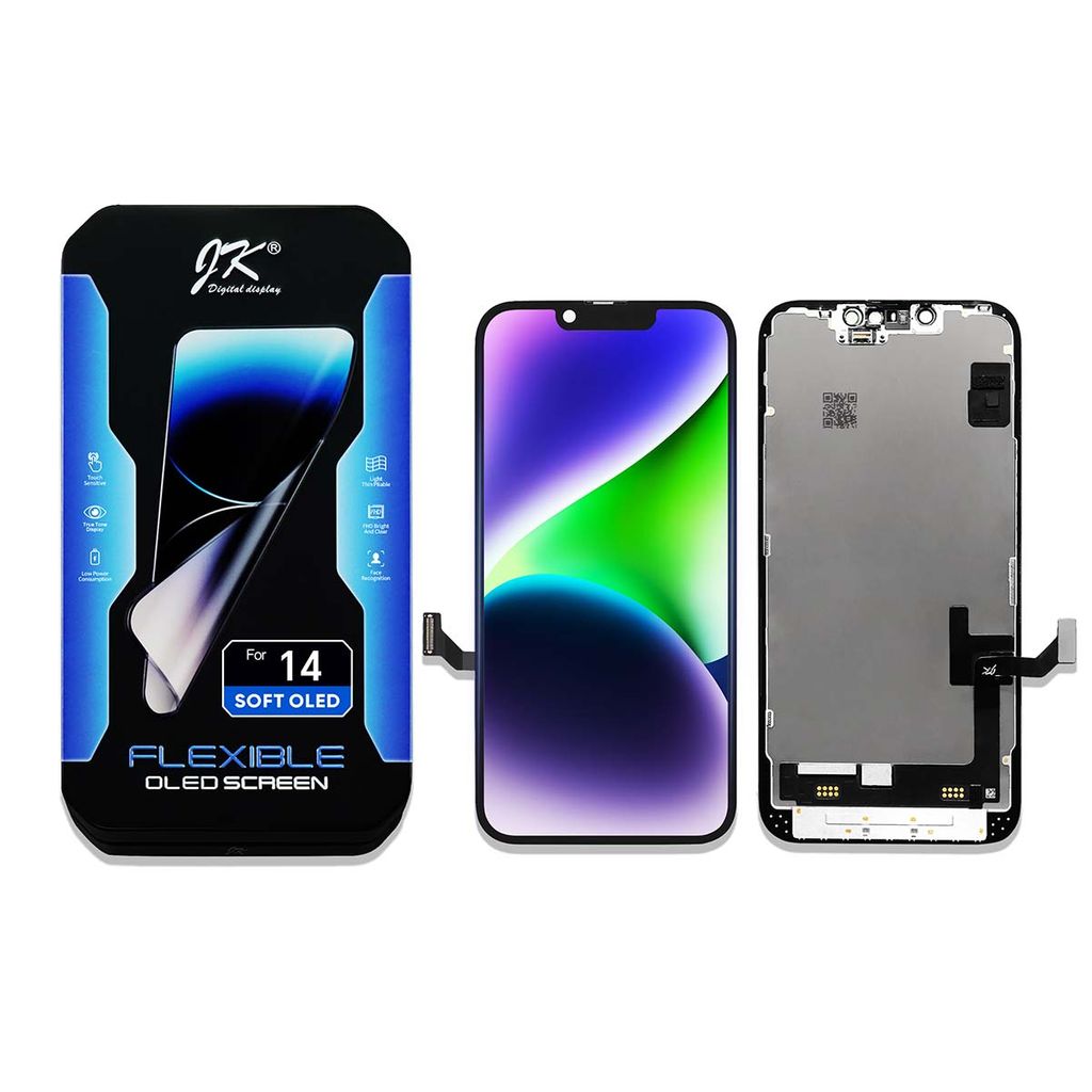 iPhone 14 Soft OLED Skærm – JK Premium