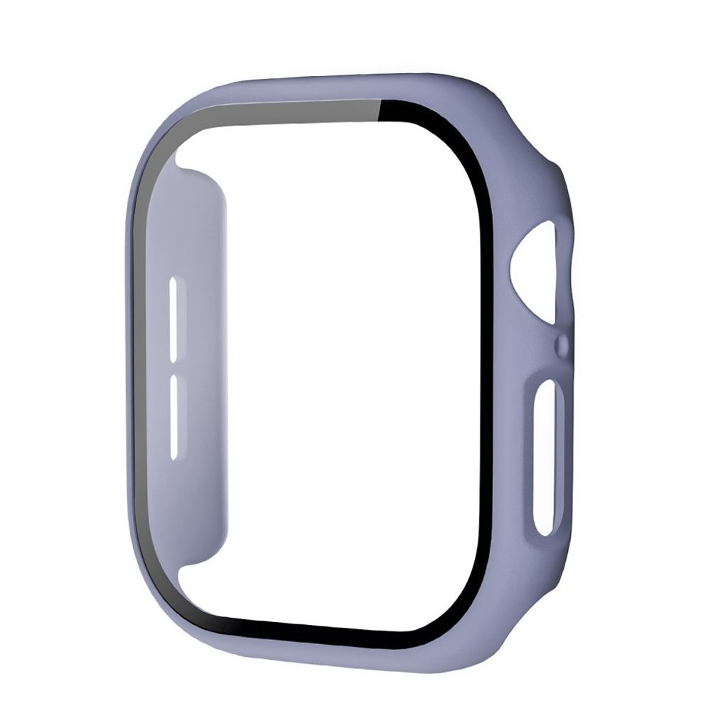 Apple Watch 12 46mm Cover med skærmbeskyttelse i hærdet glas - Lilla