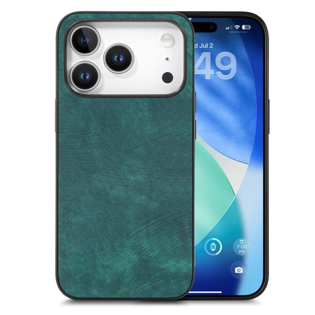 iPhone 18 Pro Max/17 Pro Max Skal i PU-läder - Grön