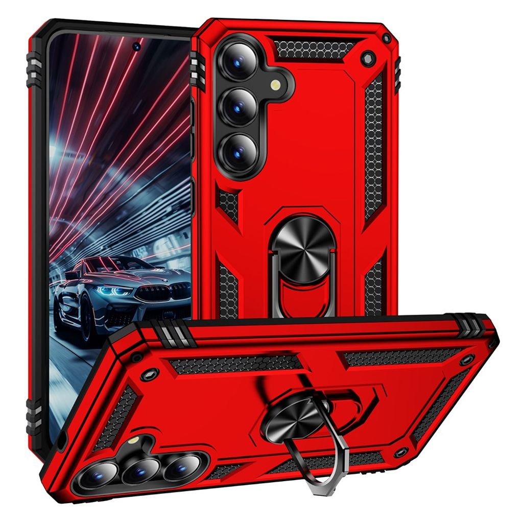 Samsung Galaxy S25 FE Case with Stand - Red