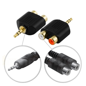 Multimedia-adapter 3,5mm ha till 2xRCA ho