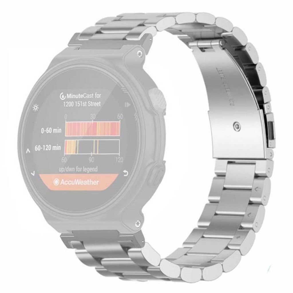 Garmin Forerunner 220/230/235/735X/620/630 Klockarmband i metall - Silver