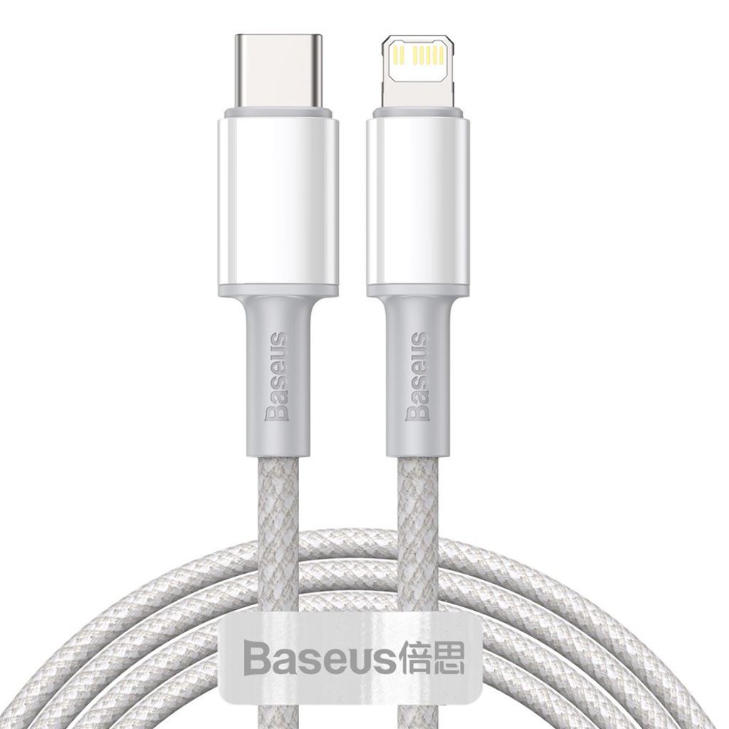 Baseus CATLGD-A02 Lightning - USB-C PD kabel 20W 480Mb/s 2m - hvit