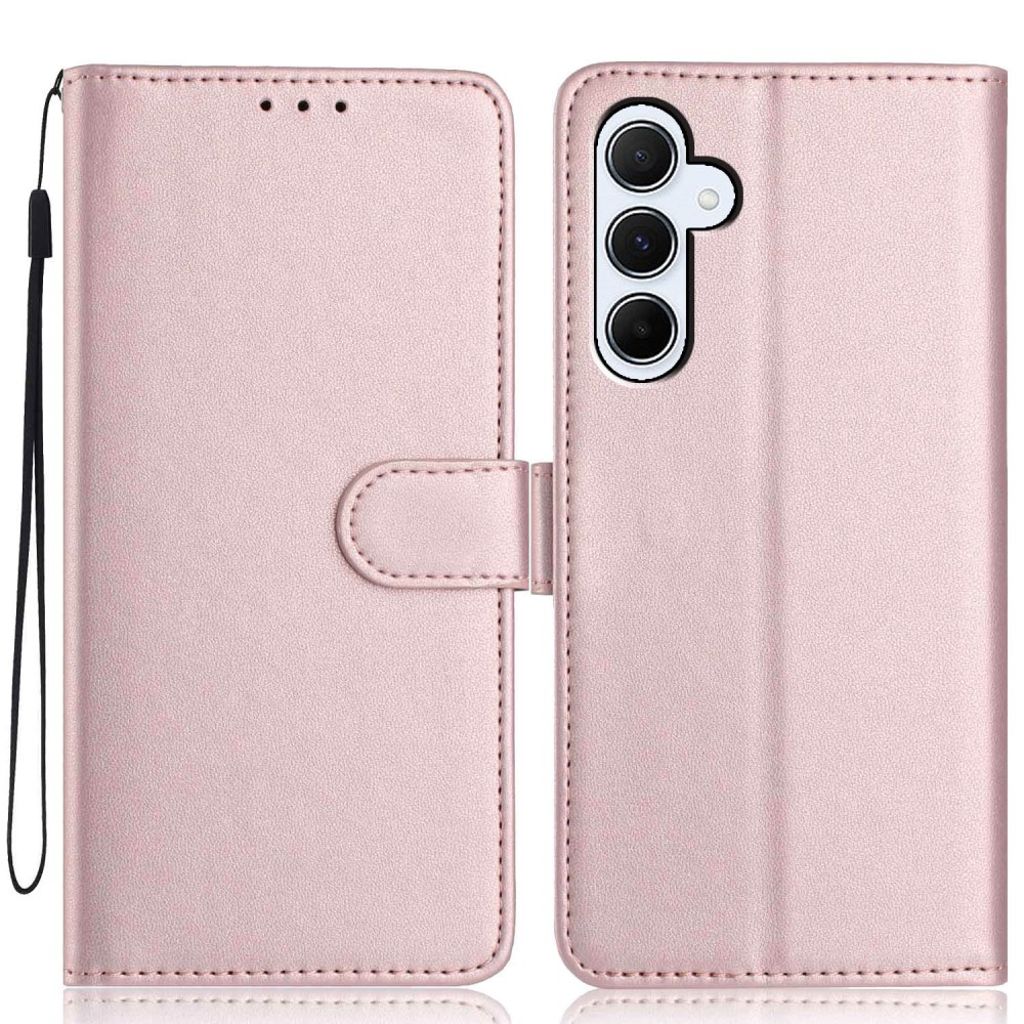 Samsung Galaxy A27 Lommeboketui Kortholder/Stativ/Stropp - Rose gull