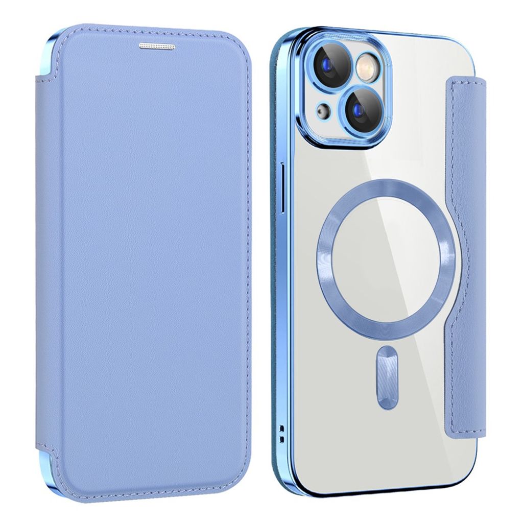 AMORUS iPhone 15 Plus Kotelo MagSafe - Vaaleansininen