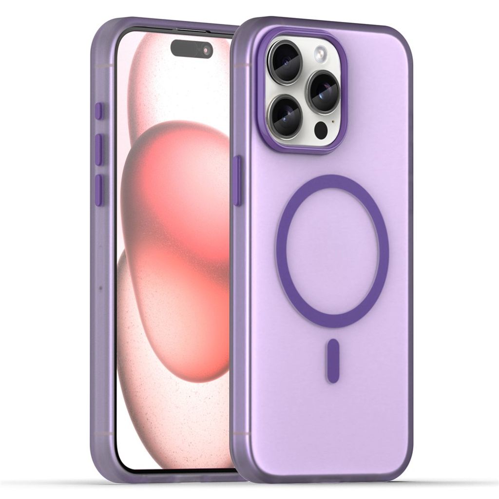 iPhone 15 Pro Max MagSafe Kuori - Tummanvioletti