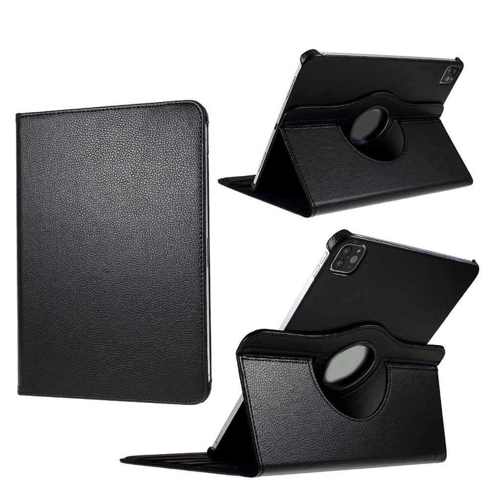 iPad Air 11"/10.9"/Pro 11" Etui med roterende stativ - Svart