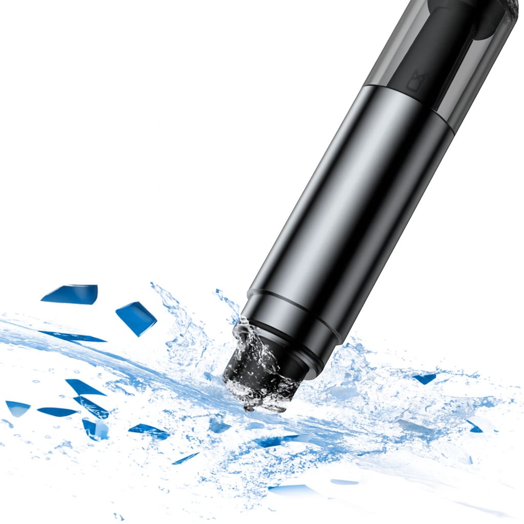 2-i-1 bilsikkerhetshammer med vindusbryter og bilbeltekutter - svart