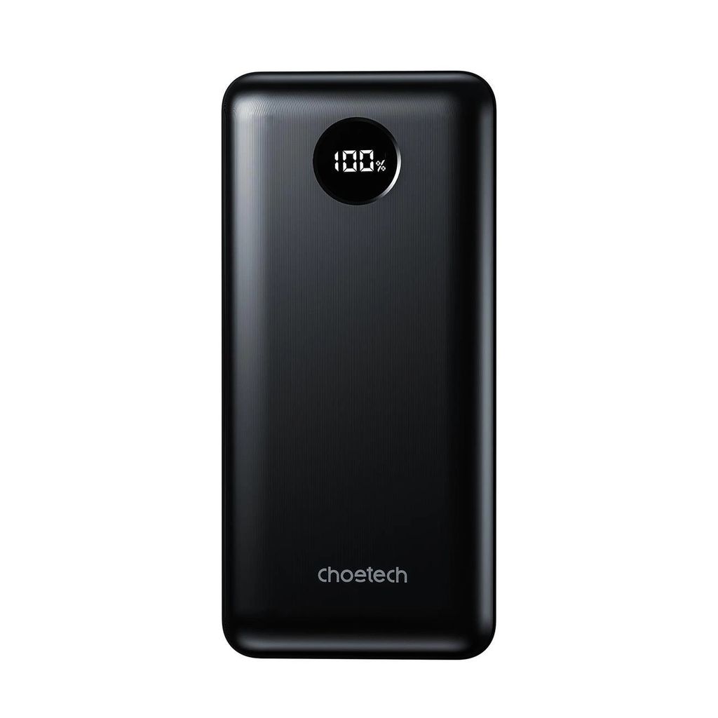 Choetech Powerbank 20000mAh, PD, 45W - musta