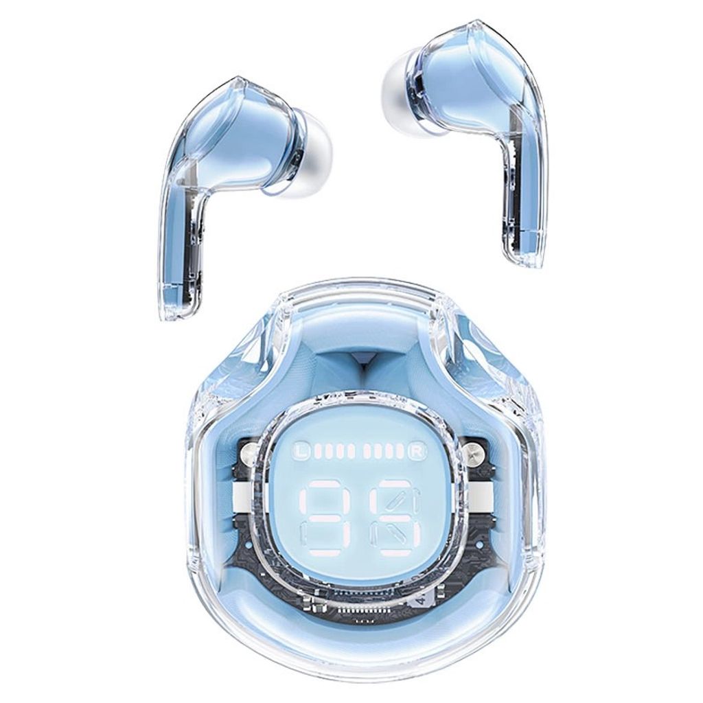 Acefast T8 wireless headphones Bluetooth TWS - Light blue