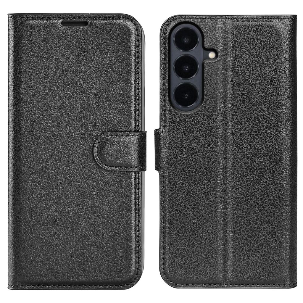 Samsung Galaxy S26 FE Lommebokdeksel med Stativ – Svart