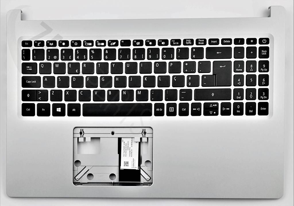 Acer A515-54/A515-54G Keyboard (PORTUGUESE) & Upper Cover (SILVER)
