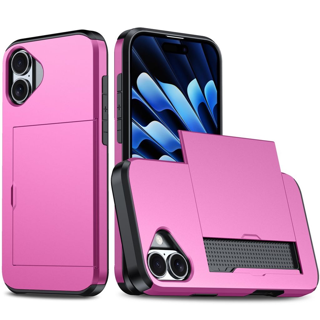iPhone 17 Deksel med kortspor - Rosa