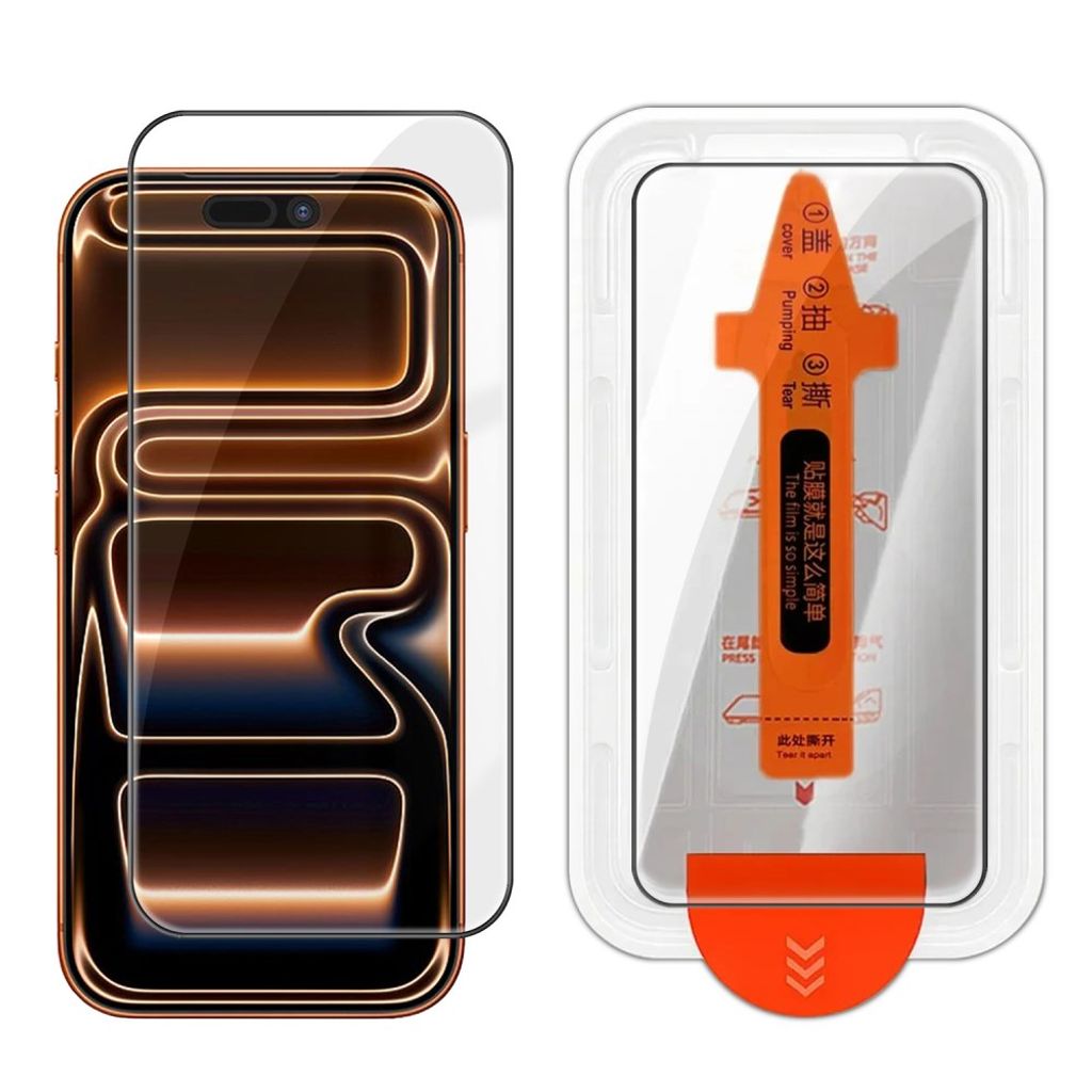 iPhone 18 Pro/17 Pro Skærmbeskytter HD Klar Aluminium-Silikone Glas