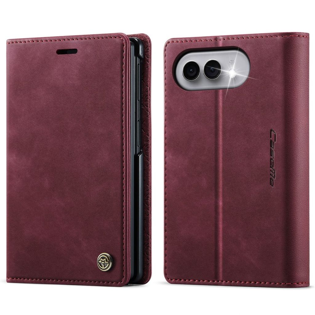 CASEME iPhone Duo Lompakkokotelo RFID-suojauksella - Punainen