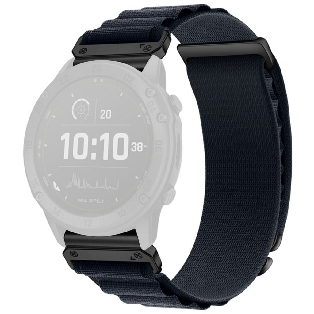 Garmin Fenix 8 Pro/Quatix 8 51mm Nylon Sport Klokkereim - Mørkeblå