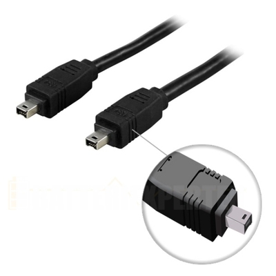 Firewirekabel 4-pin hane - hane, 1m