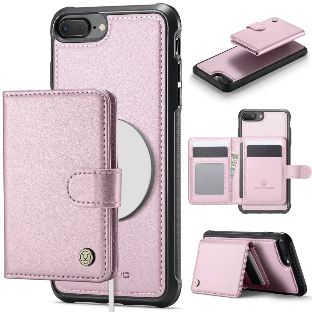 JEEHOOD iPhone 7 Plus / 8 Plus Kuori MagSafe - Vaaleanpunainen