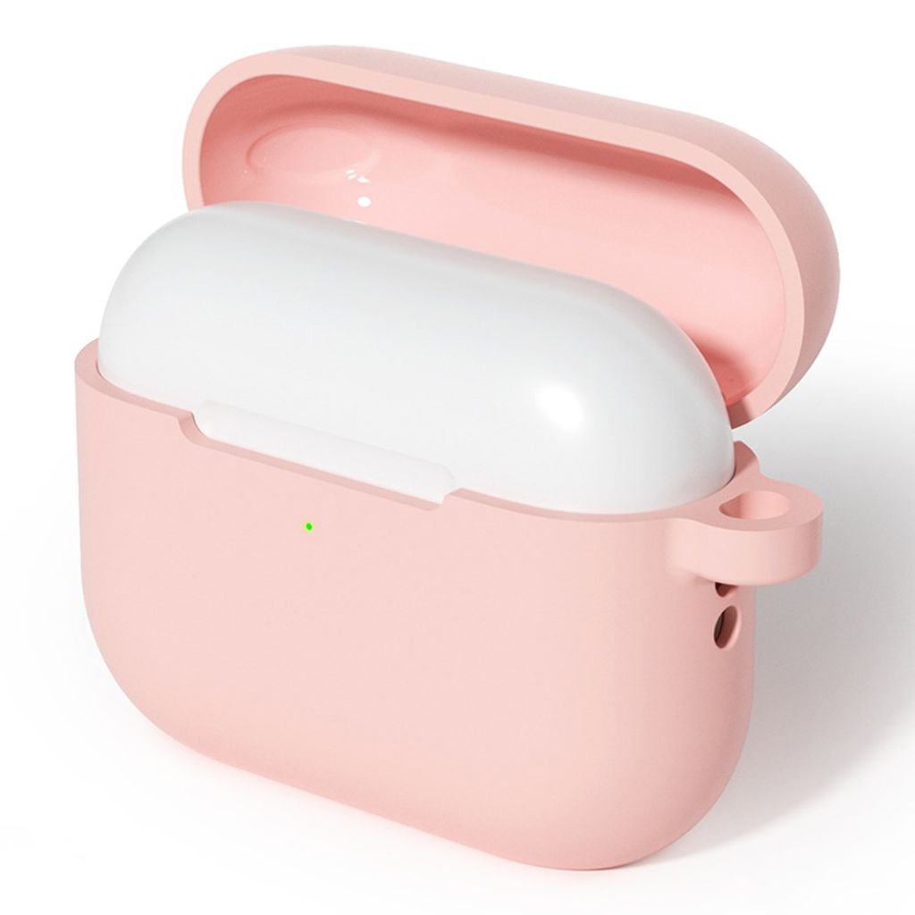Apple AirPods Pro 3 Silikone Cover i Silikone med Karabinhage - Pink