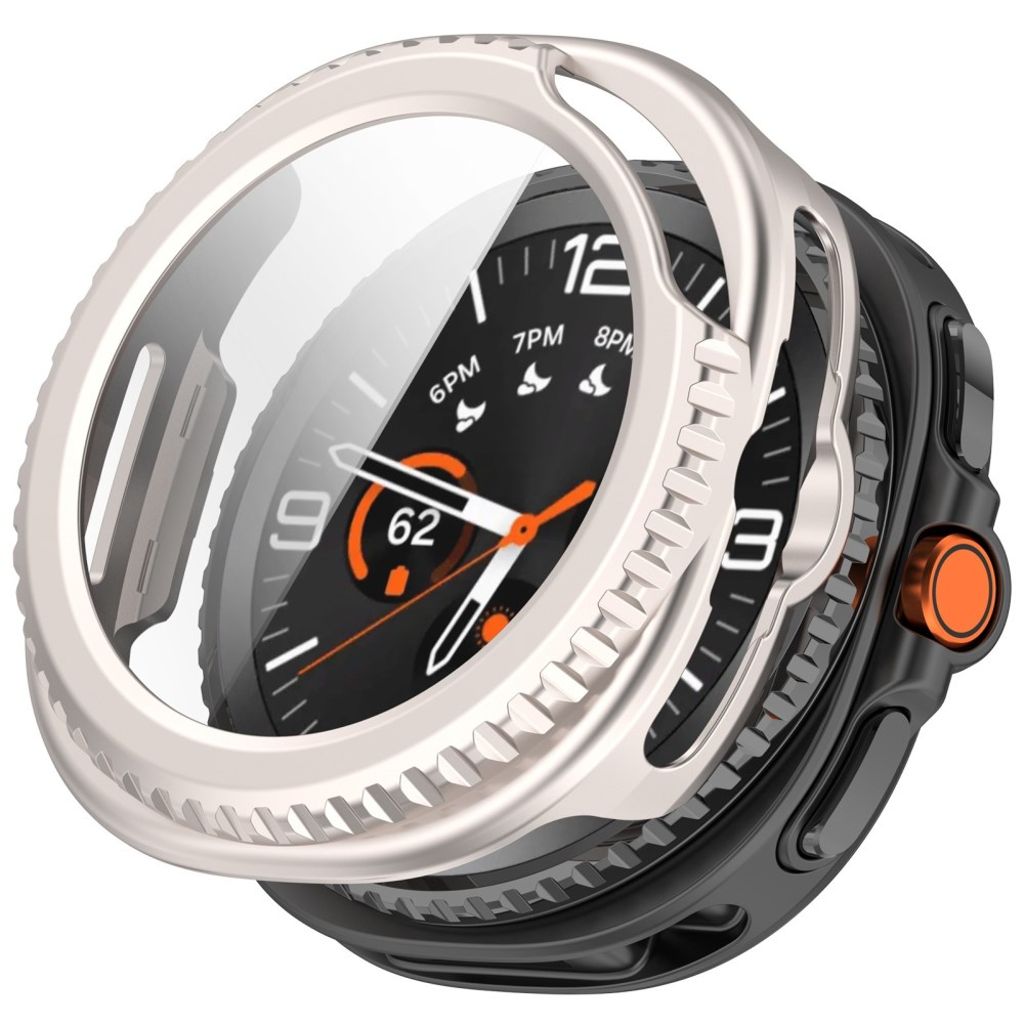 Samsung Galaxy Watch8 Classic 46mm Case with Screen Protector - Matte Beige