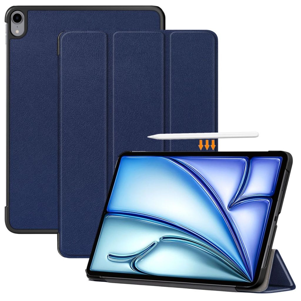 iPad Air 11"/10.9"/Pro 11" Folio etui med tri-fold-stativ - Blå