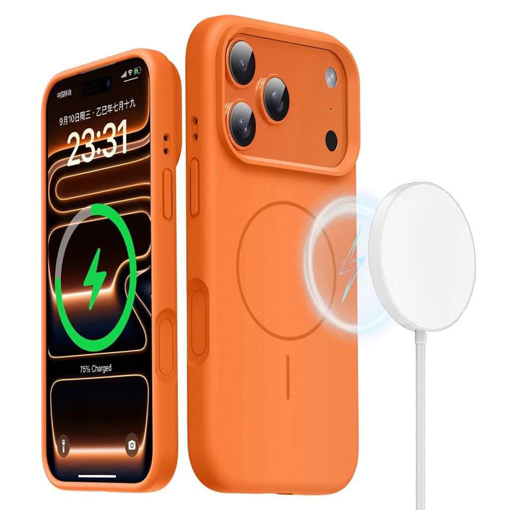 iPhone 18 Pro Max/17 Pro Max MagSafe Kompatibelt Cover - Orange