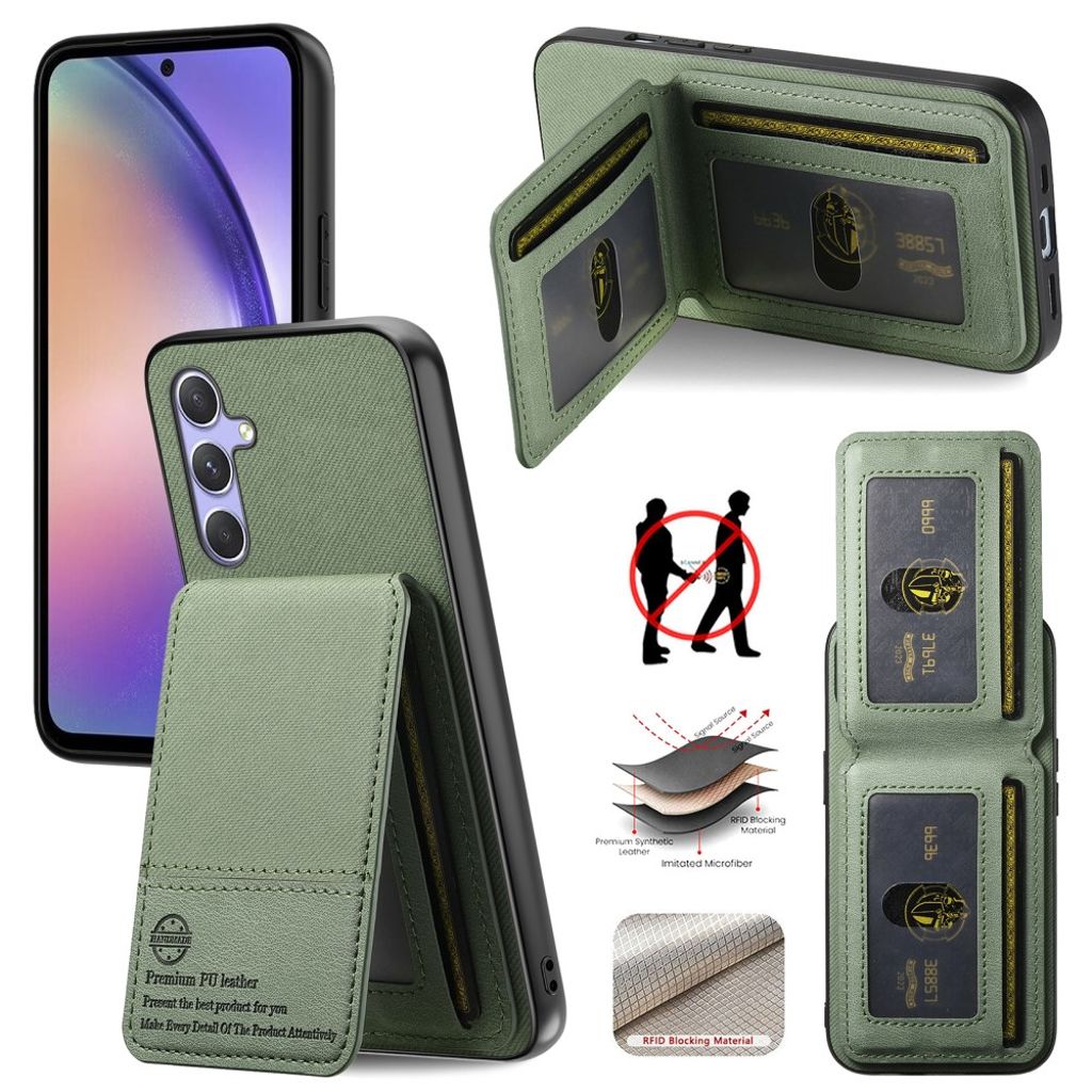 Samsung Galaxy A17 5G Case with Card slot - Green