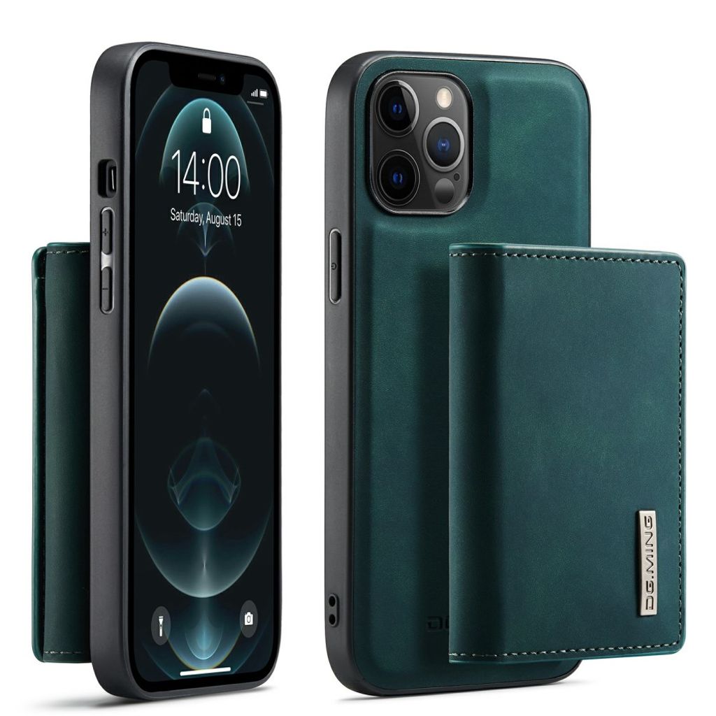 DG.MING iPhone 13 mini Wallet Case with Kickstand – Green