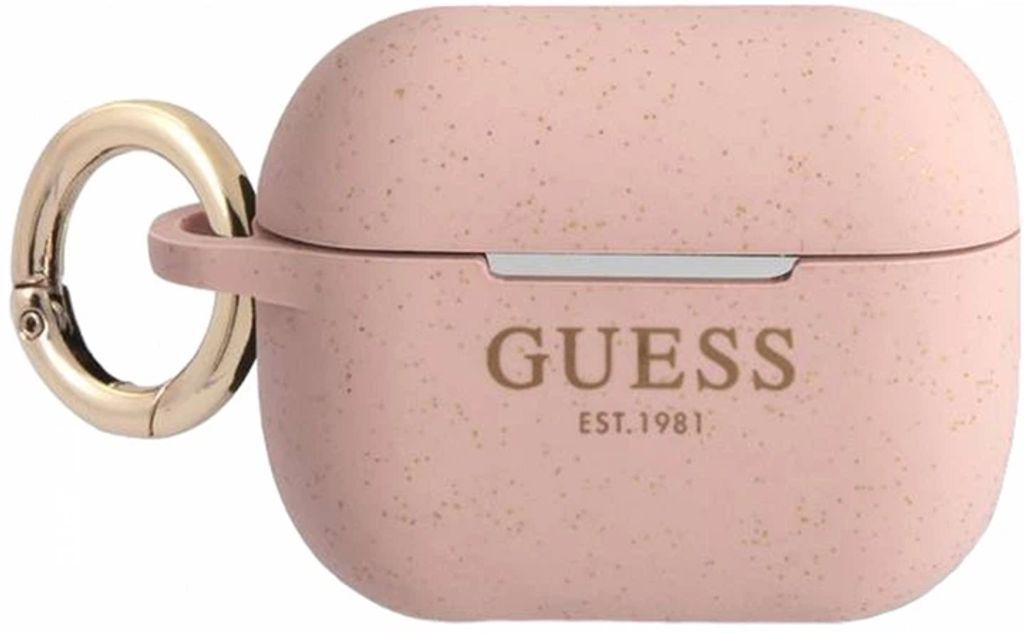 Guess Glitter Silikon Fodral till AirPods Pro - Rosa