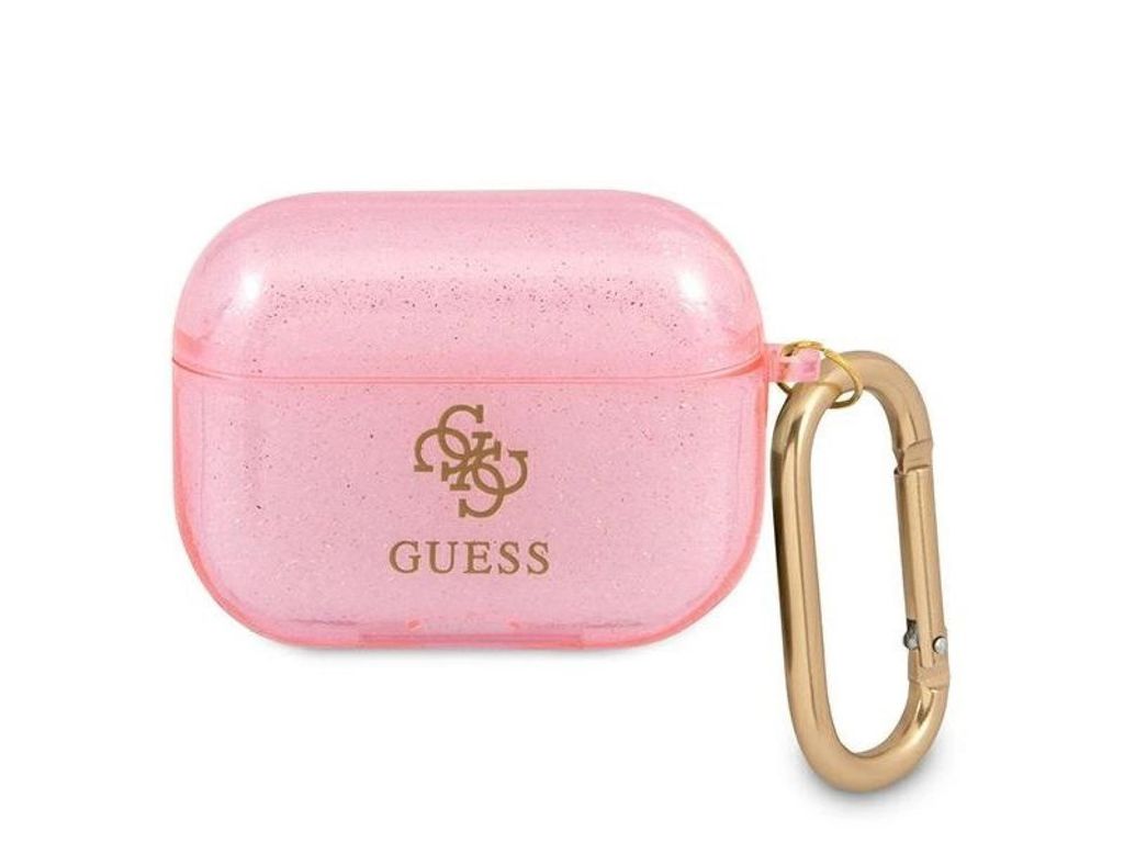 Guess Glitter Fodral till AirPods Pro - Rosa