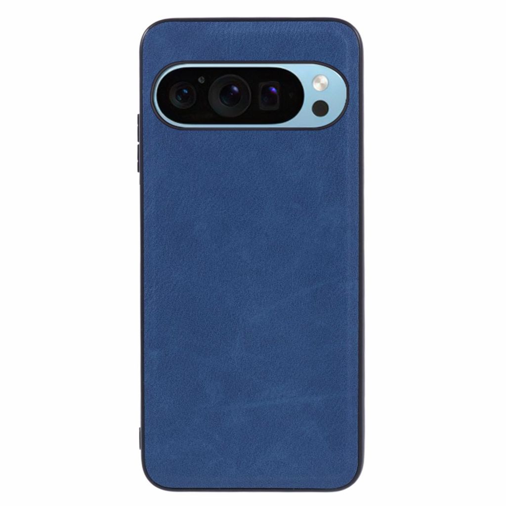 Google Pixel 10 Pro XL skal retro PU-läder (blått)