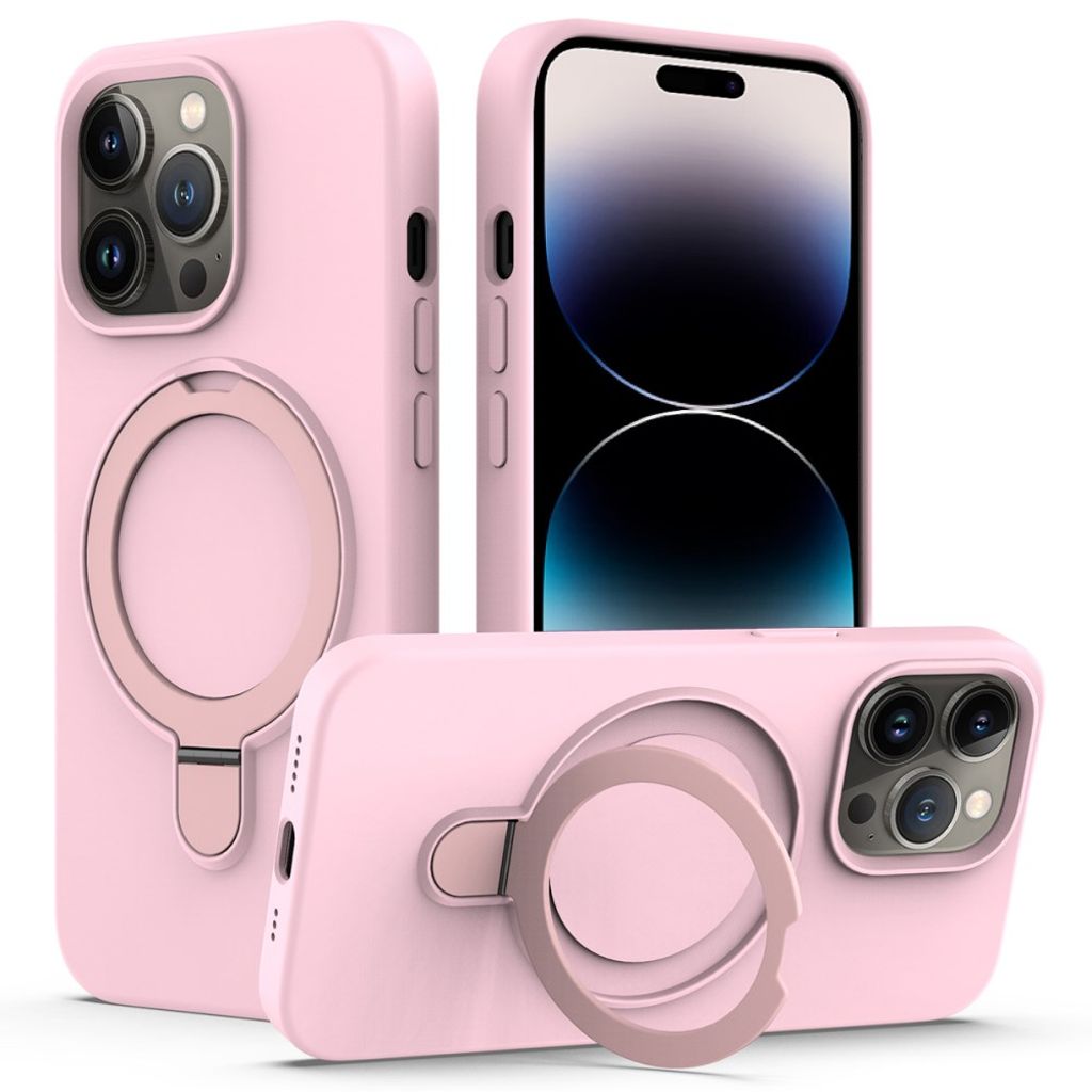 iPhone 14 Pro Max MagSafe Case with Ring Stand - Pink