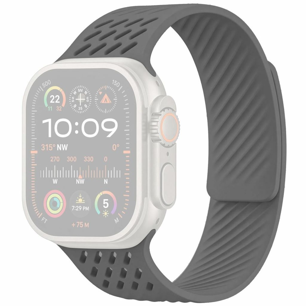 Apple Watch 42 / 41/ 40 / 38mm Klockarmband i Silikon - Mörkgrå