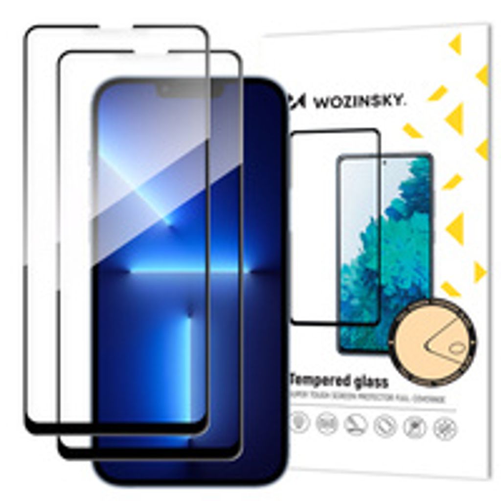 Wozinsky Full Glue Skærmbeskyttelse 2-Pak till iPhone 17e/16e/14/13/13 Pro
