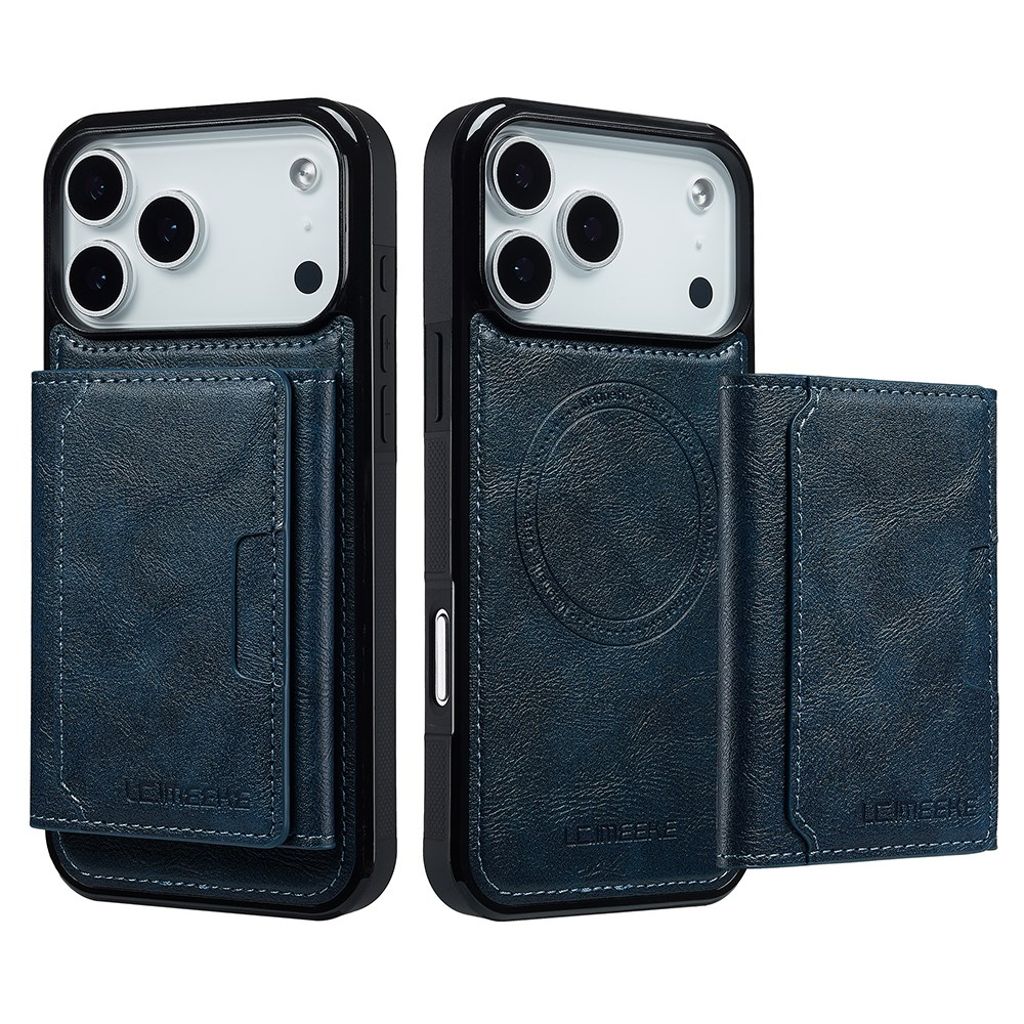 LC.IMEEKE iPhone 17 Pro MagSafe cover med pung - Blå