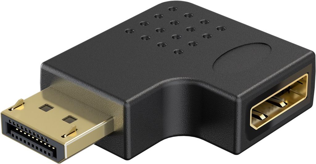 Goobay DisplayPort 90° venstrevinklet adapter