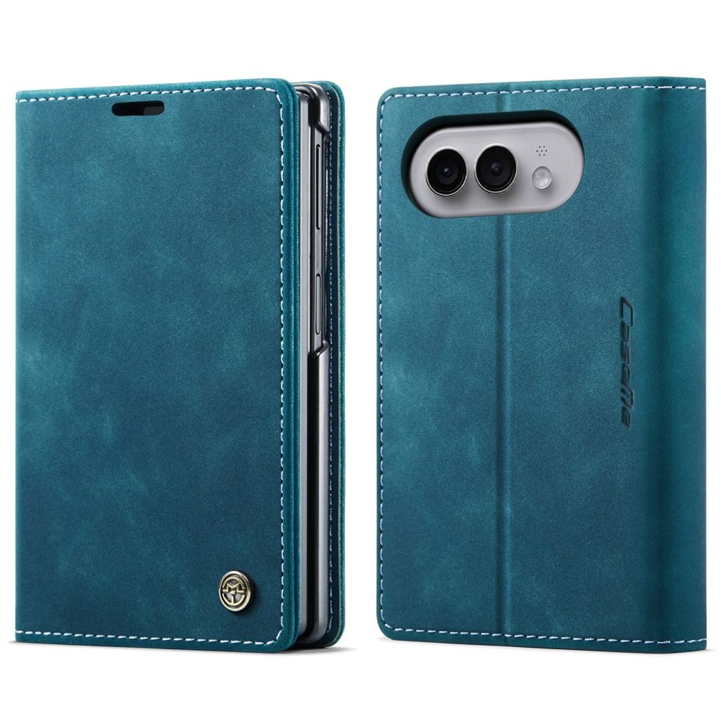 CASEME iPhone Duo Lompakkokotelo PU-nahkaa - Sininen