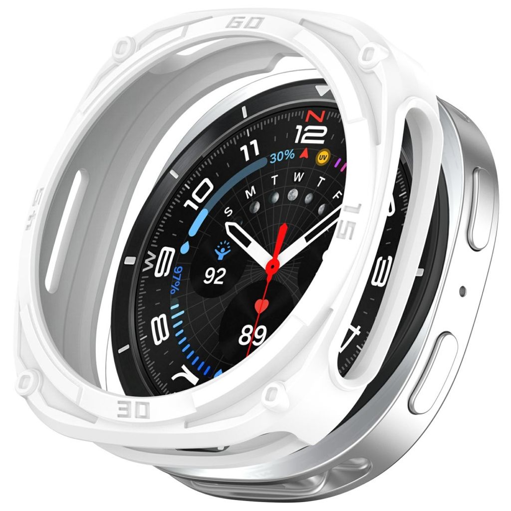 Samsung Galaxy Watch9 40mm Støtsikkert deksel - Hvit