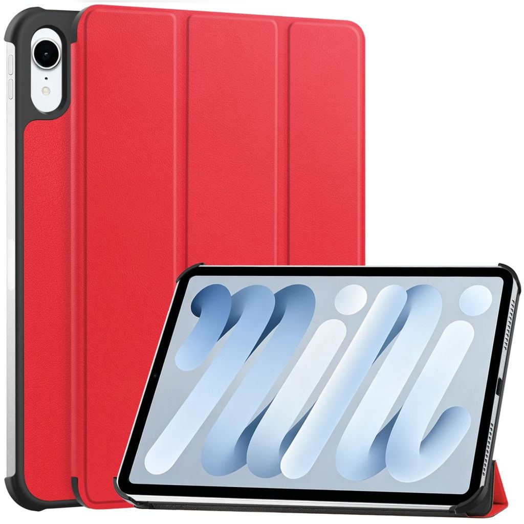 iPad Mini (2026) Tri-fold kotelo PU-nahkaa - Punainen