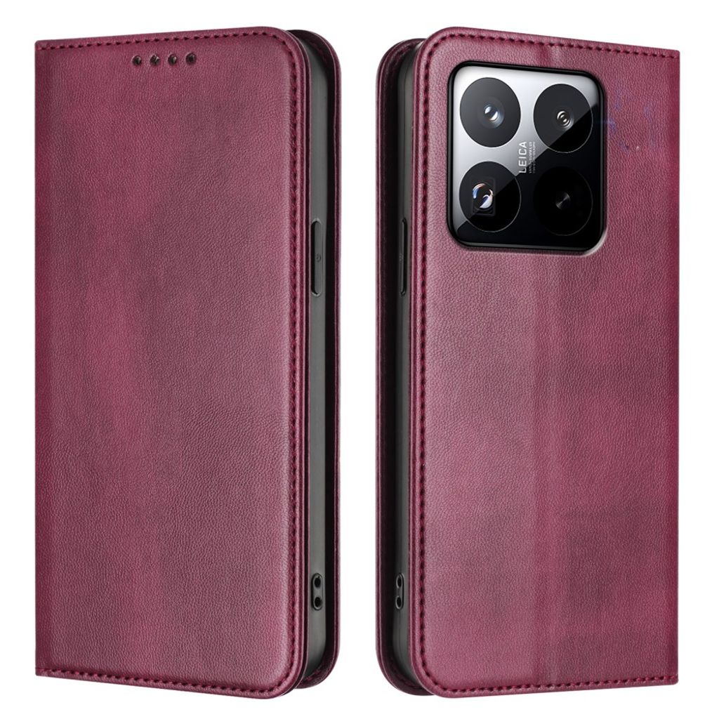 Xiaomi 15T Wallet Cover with RFID Blocking - Red