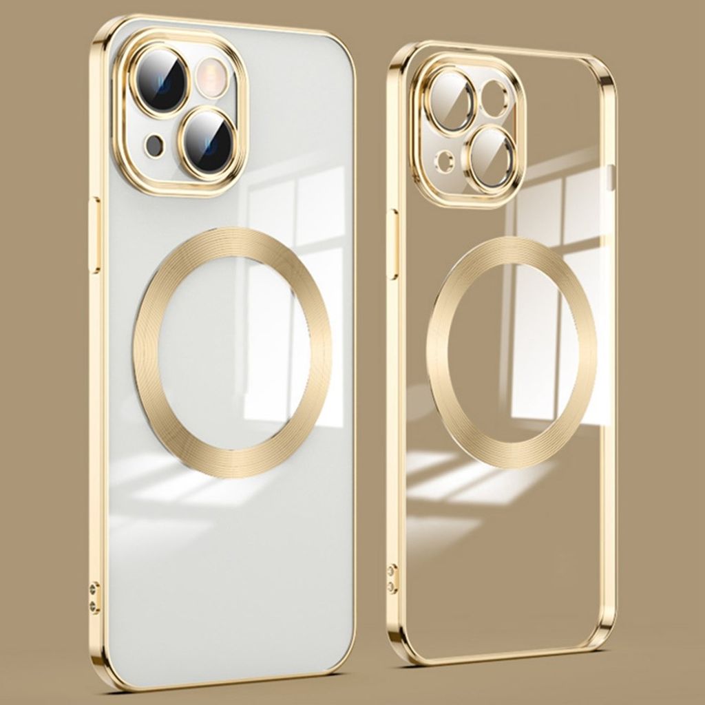 iPhone 14 MagSafe Case with Lens Protector - Gold