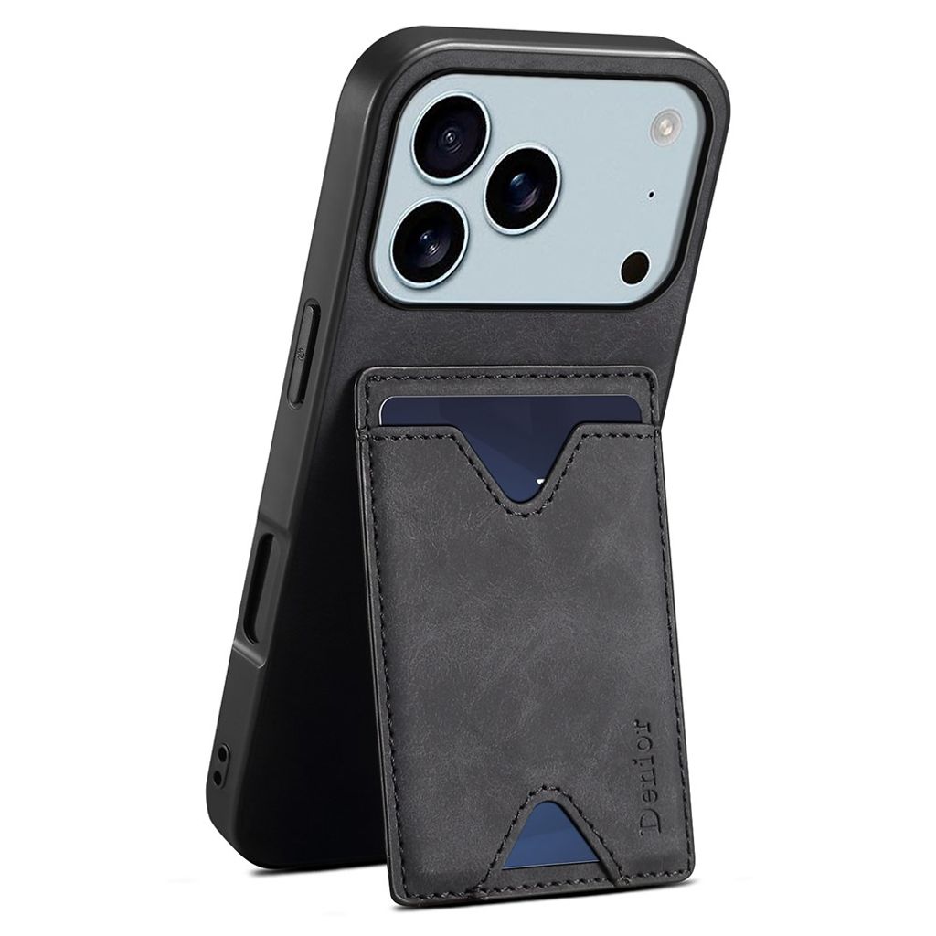 DENIOR iPhone 17 Pro Max Case with Stand - Black