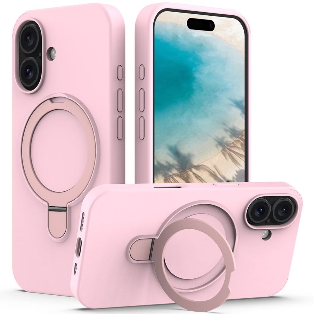 iPhone 16 Plus MagSafe Kickstand Case – Pink