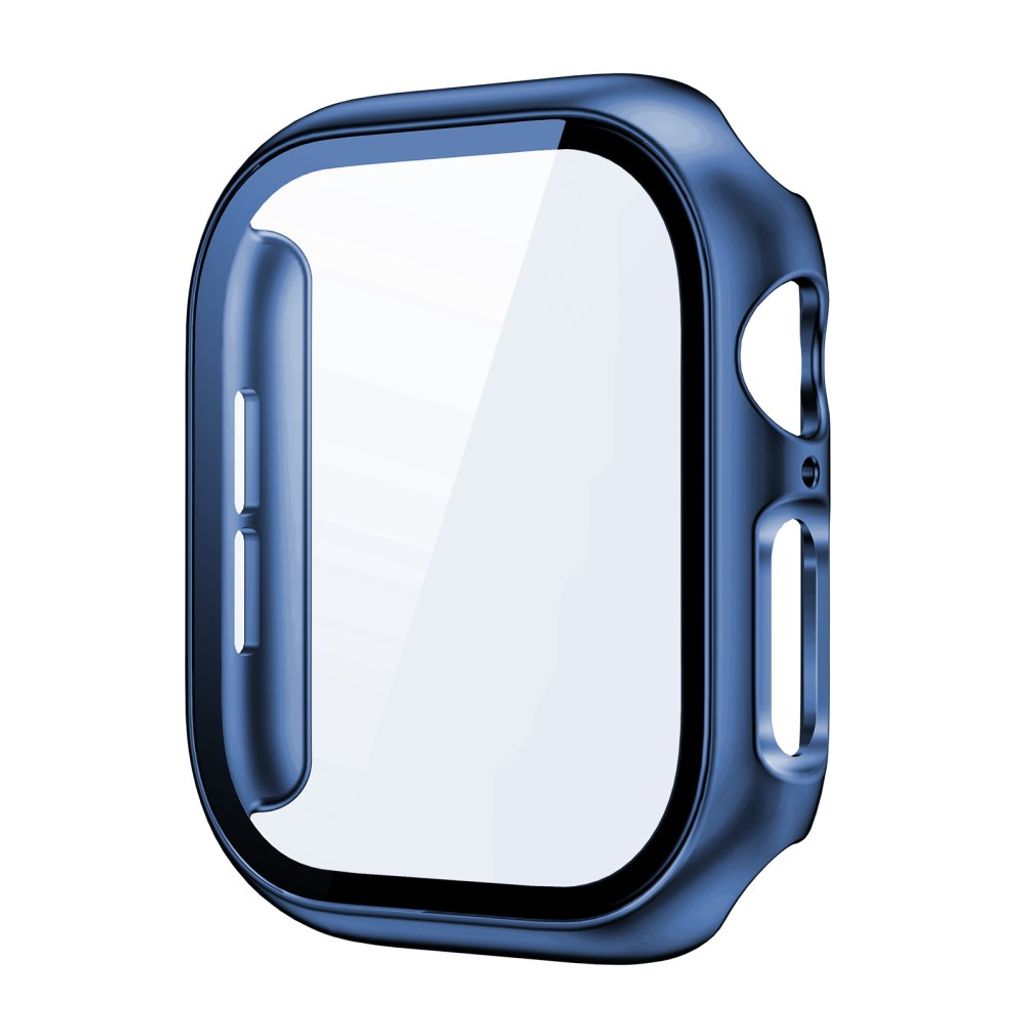Apple Watch 12 42mm Cover med skærmbeskyttelse i hærdet glas - Blå